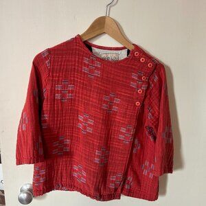 Ace&Jig Promenade Wrap Top in Jolie and Biscotti, M